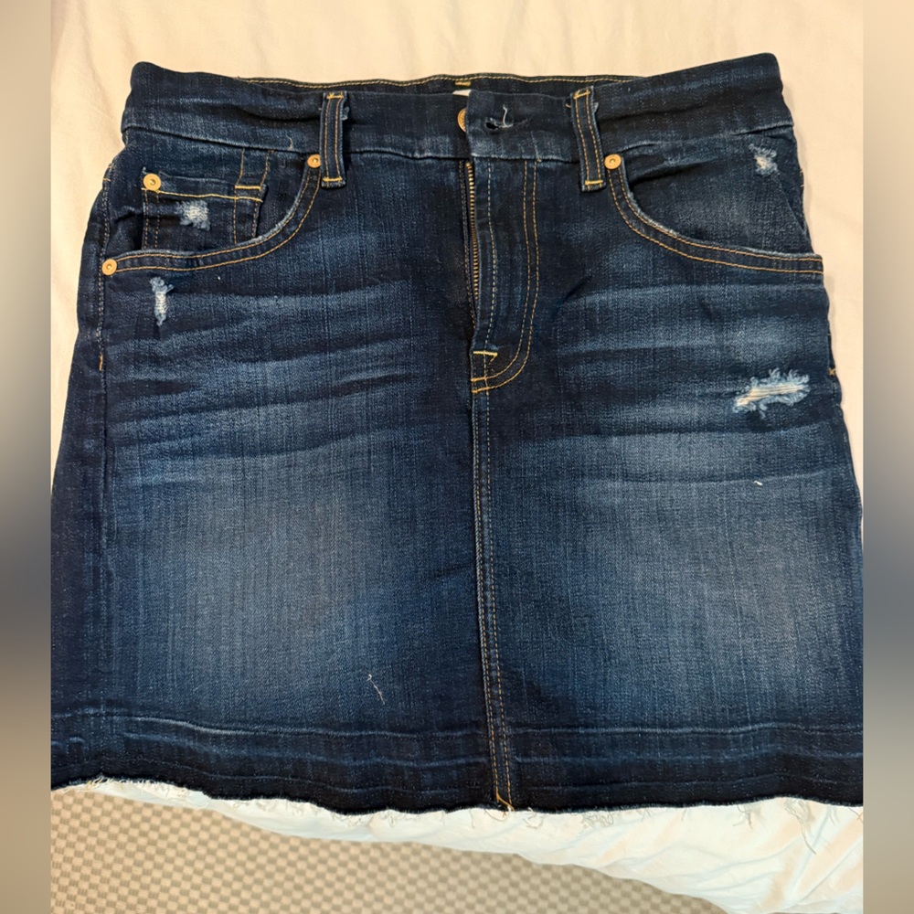 7 For All Mankind Blue Gradient Wash Jeans